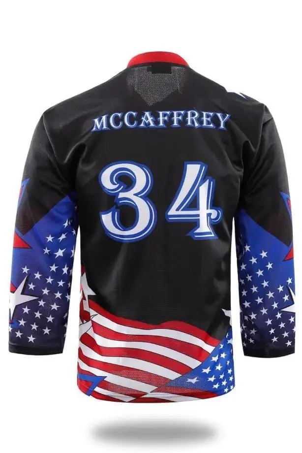 jerseyDesign Professional hockey uniforms V-neck custom team ice hockey jerseys men