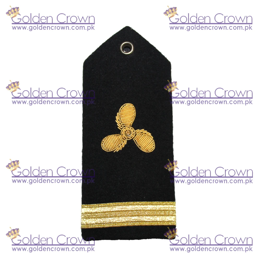 Marine Shoulder Board Pro Merchant puller Engineers Propeller & 1 Stripe | merchant navy marine shoulder boards