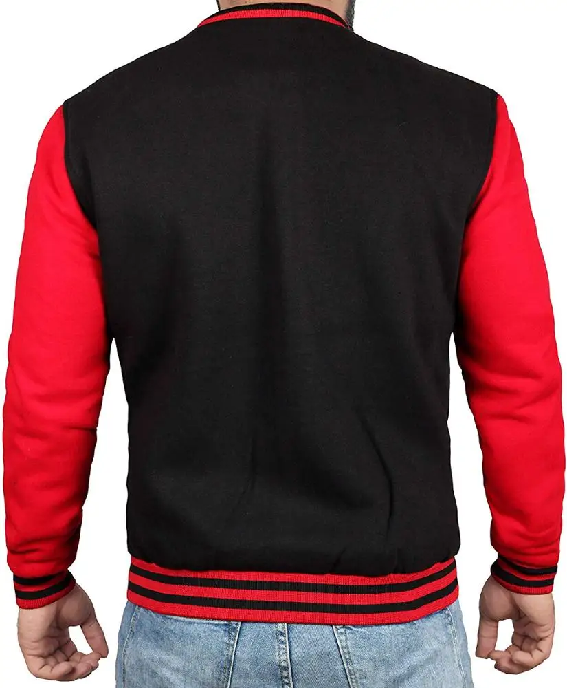 
Best Quality Designs private label men sports plain blank baseball jackets in American sizes 