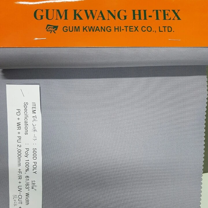 [High quality] Korean Polyester 500D Oxford fabric Waterproof, PU coated, Fire retardant(FR), UV-Cut  for tent