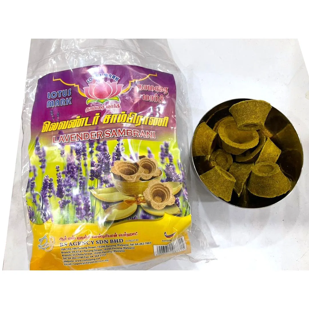 Лотос Лаванда самбрани высокое качество Ароматические круглые благовония для молитвы