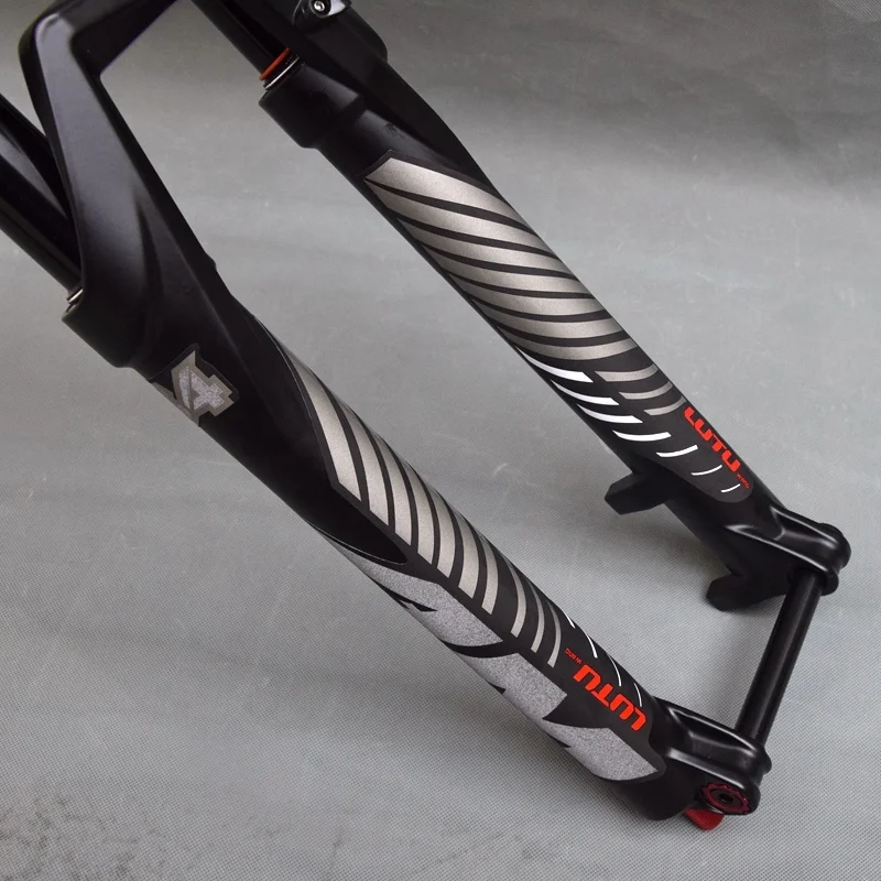 27,5 дюймовая воздушная вилка через ось, 34 трубки, подвеска, 26 дюймов, вилка для горного велосипеда, 29 дюймов, Велосипедная вилка