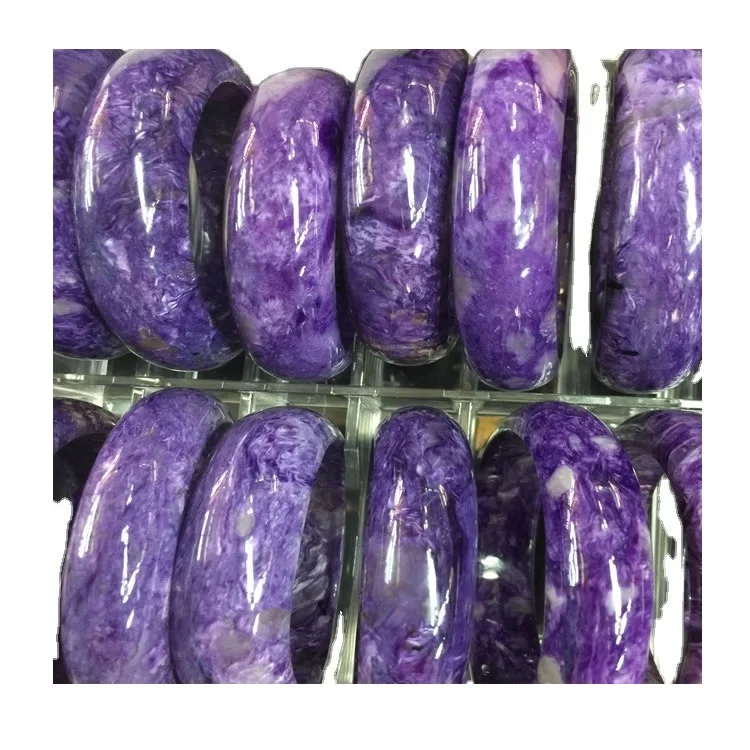 Браслет Charoite 70 мм с внутренним диаметром потрясающий натуральный темно-фиолетовый браслет charoite камнем для души сильный физический эмоциональный