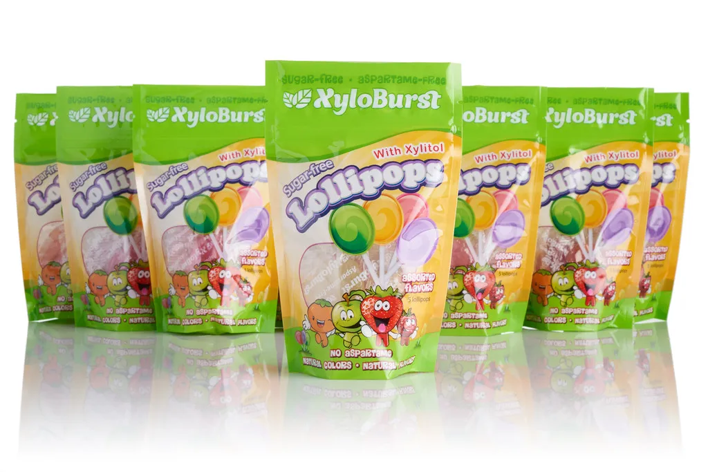 Lollipops Assorted Flavors Sugar Free natural xylitol made with natural colors and flavors