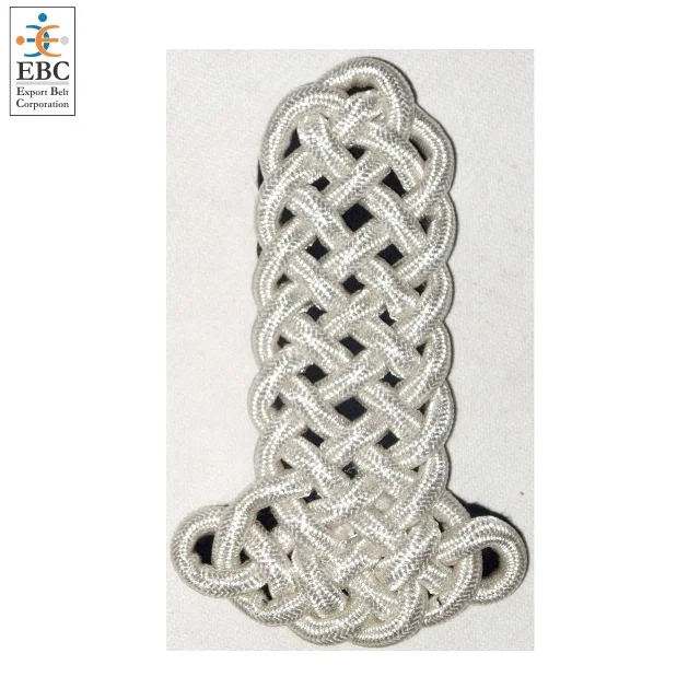 OEM Gold with Maroon Epaulette shoulder Gold Bullion Metallic Cord Epaulettes Handmade Regulations Issue Fashion Acc