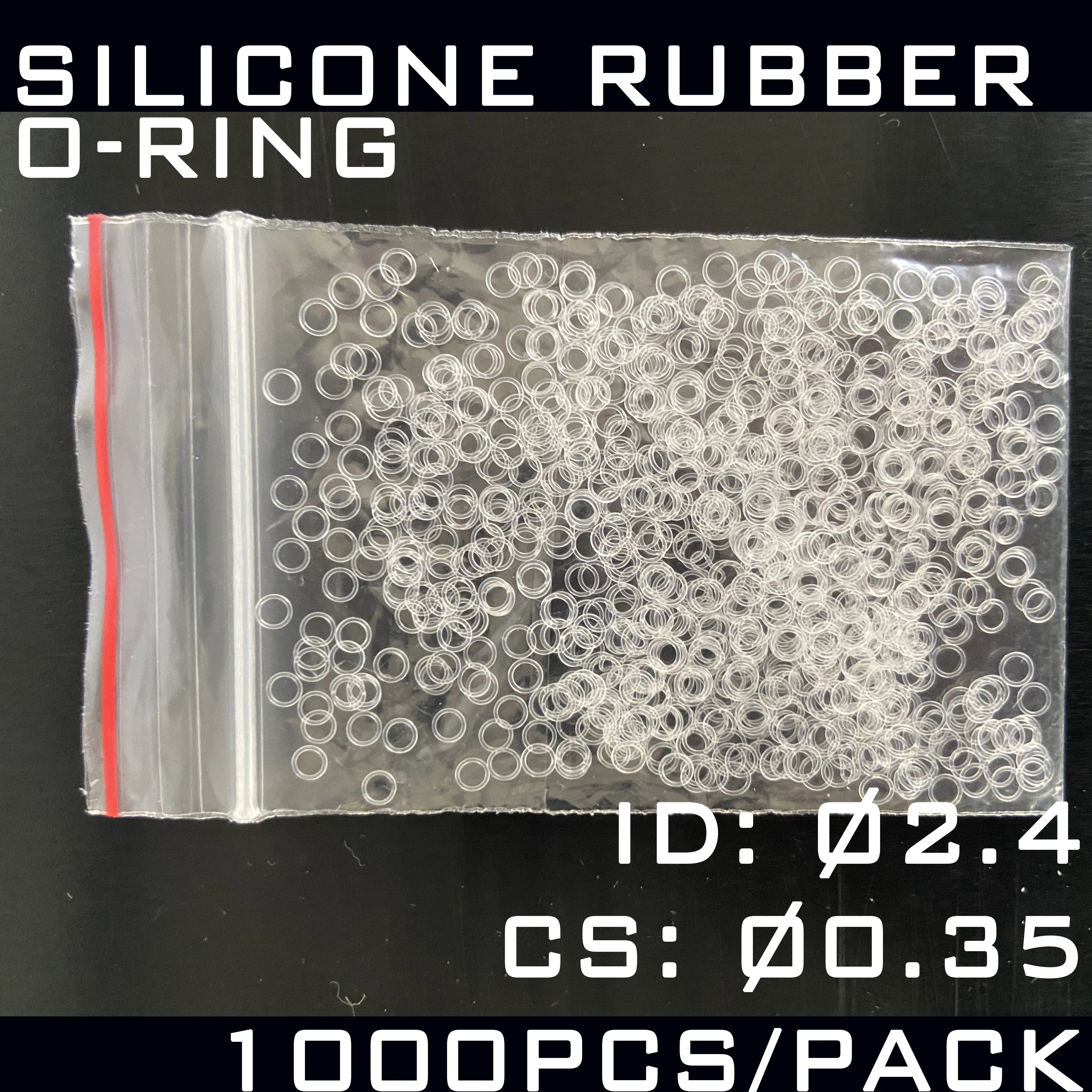 O-ring Seal Ring Rubber Silicone Rubber ID 2.4 CS 0.35