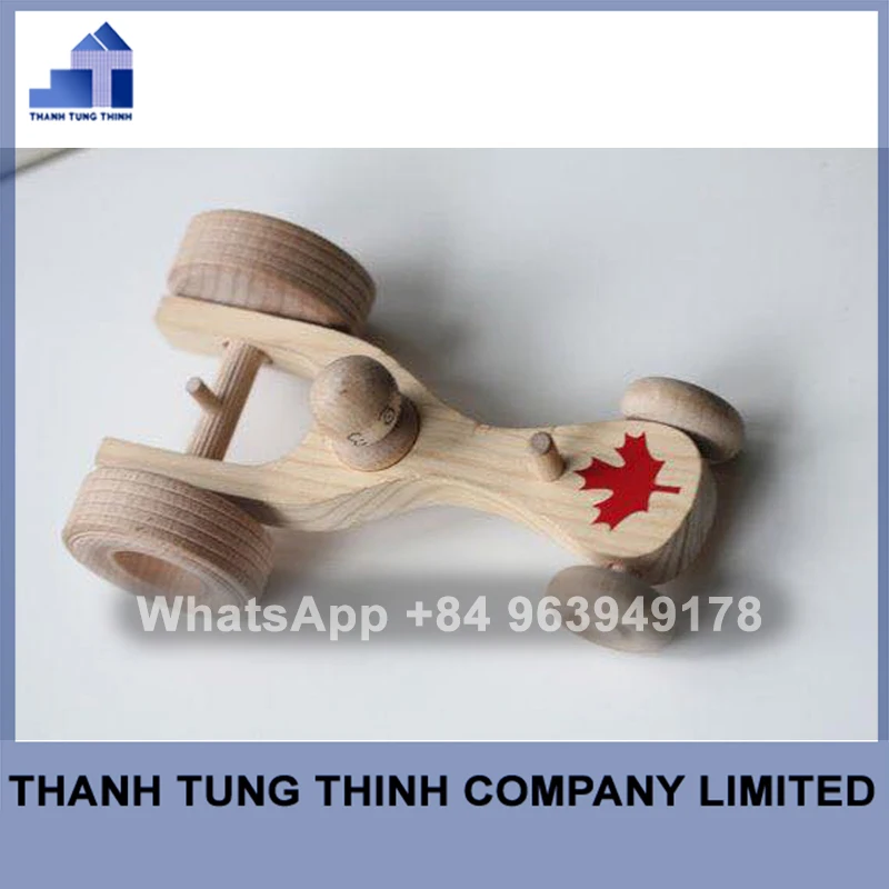 Unfinished wooden Tractor toy Made Of Wood for Wholesale WhatsApp: +84 961005832