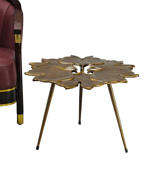 Золотая окрашенная отделка домашний декор стол для отеля и улицы цветной металлический дизайн декоративная мебель