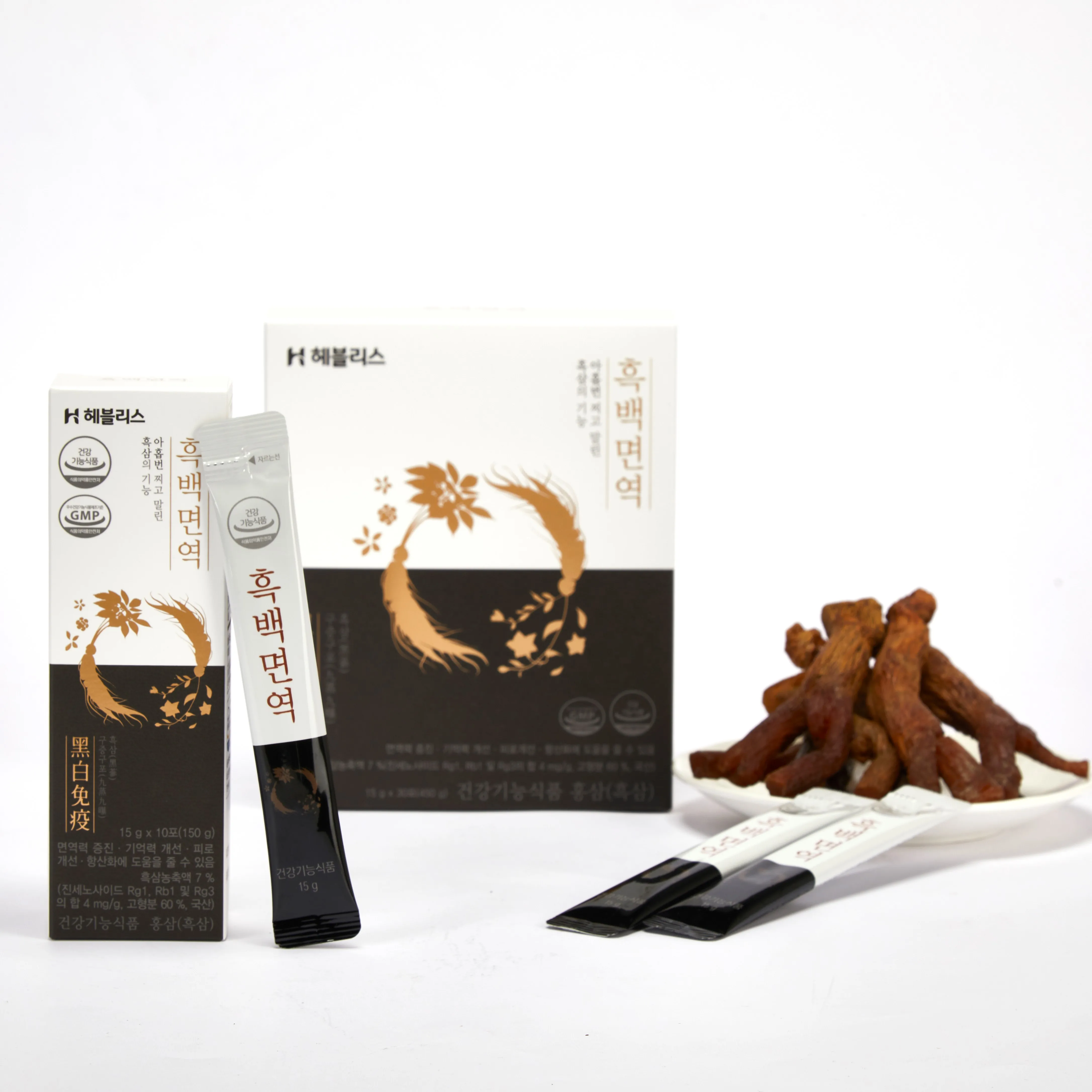 Concentrated Black Ginseng extracts from Korea and White Balloon Flower extracts Immunity and Anti-asthma supplement