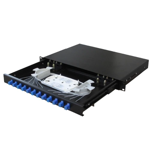 FCST03105 24 Port 96 Core Fiber Optic Distribution Box Patch Panel And ODF For ODN Network Distributing With Adaptor And Pigtail