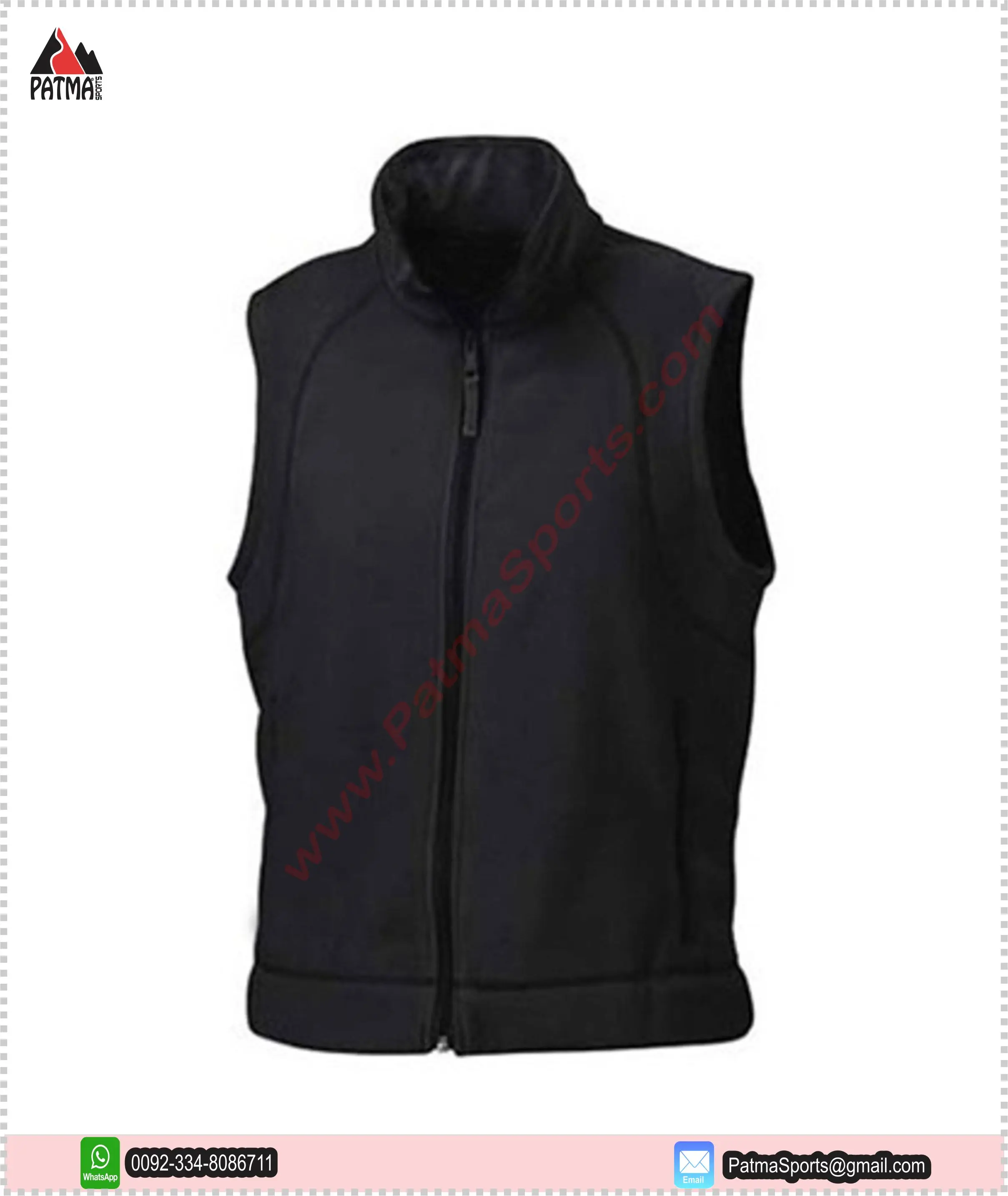 winter fashion design custom polar fleece Jacket Vests men with your custom logo , Labels, Tags Puff Printing Trending