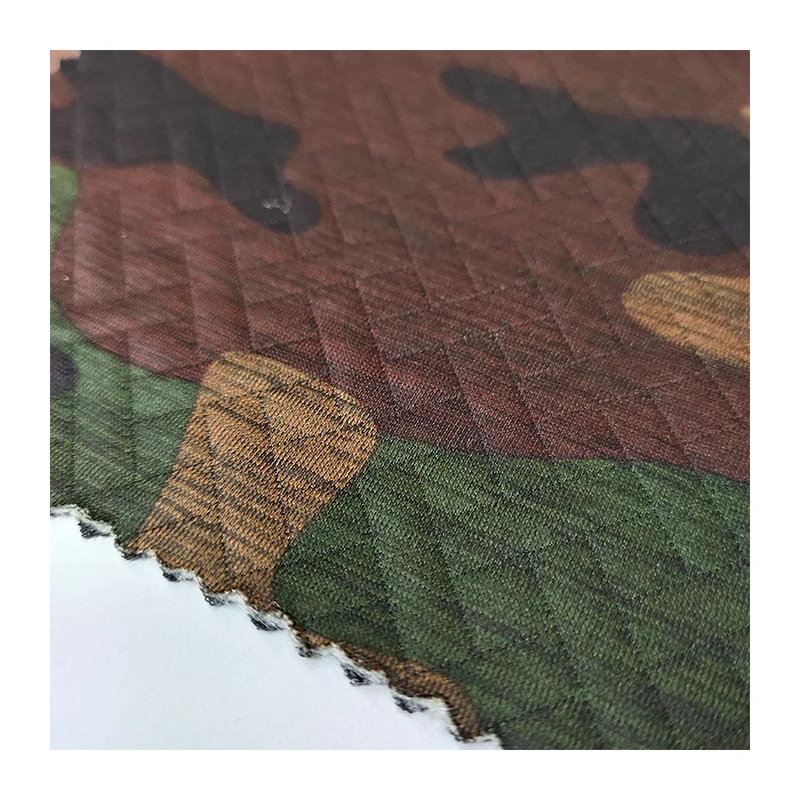  Полиэфирная ткань с камуфляжным принтом мягкая 15% катионная полиэфирная