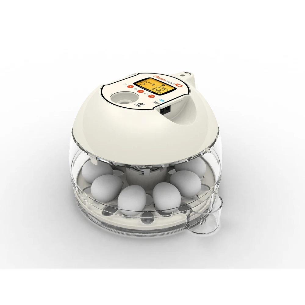 Полностью автоматический инкубатор для яиц Rcom PRO PLUS 10 с функцией поворота и остановки