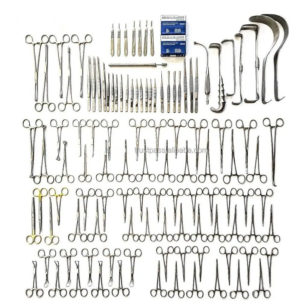 Basic Laparotomy / Abdominal Surgery Instruments Set of 104 Pieces Hot Sale  Surgery Instruments Set