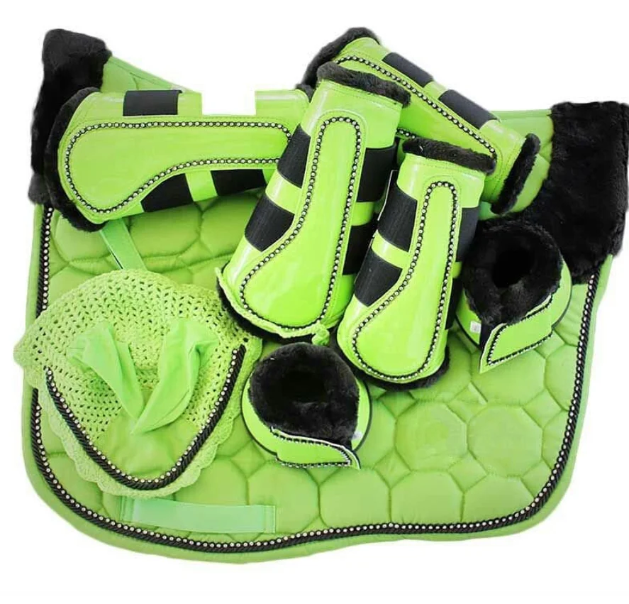 Custom Skin Color Horse Riding Saddle Pads sets Horse Riding Saddle Pad Equipment Accessories Comfortable Thickening Non Slip