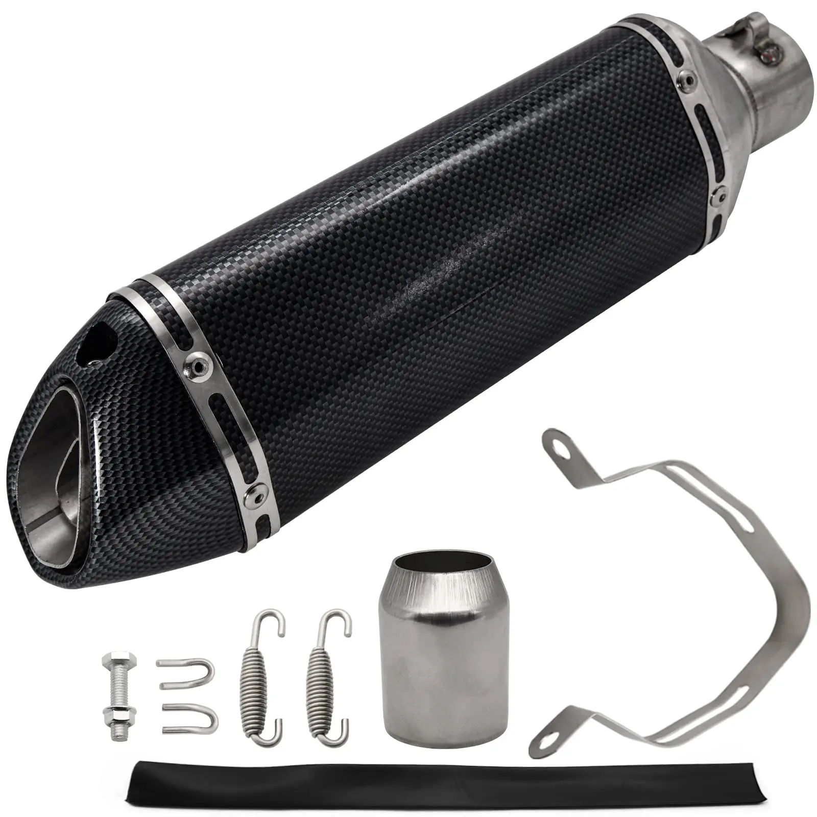 Motorcycle Slip On Exhaust Muffler Carbon Fiber Universal Exhaust Slip On Silencers & Mufflers For Motorcycle