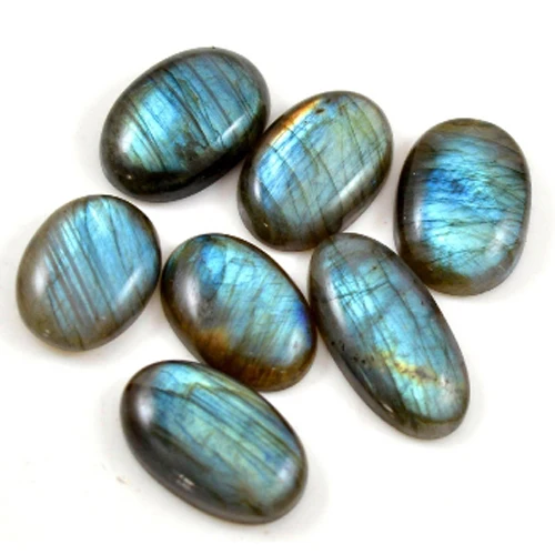 Natural loose labradorite cabochon semi precious gem stones wholesale loose gemstones natural semi precious stones