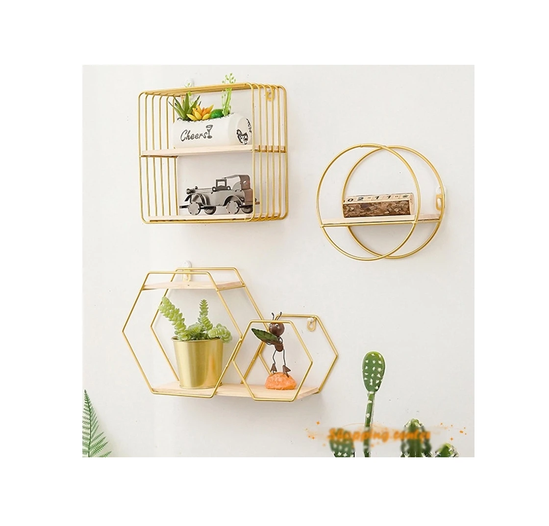 Wholesale Decorative Home Furniture Metal Decorative Floating Wall Shelf from Vietnam Best Supplier