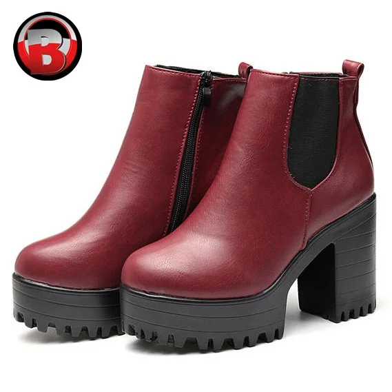 
Burgundy Finished Leather Chelsea Boots Women, High heel Genuine With side zip and Elasticated Customized Ladies Shoes 