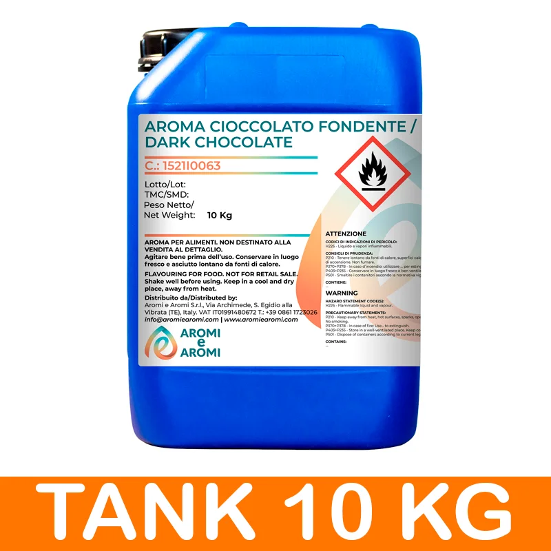 Made in Italy Dark Chocolate Aroma Food Additive for Food & Beverage -  Food ingredient for pastries and bakery