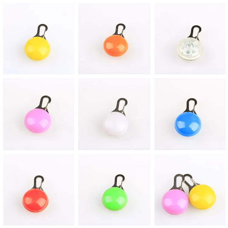 Multi-Colors 3 Beads LED Pet Lights Pets Pendant Clip Light LED Pet Dog Pendant for Night Walking