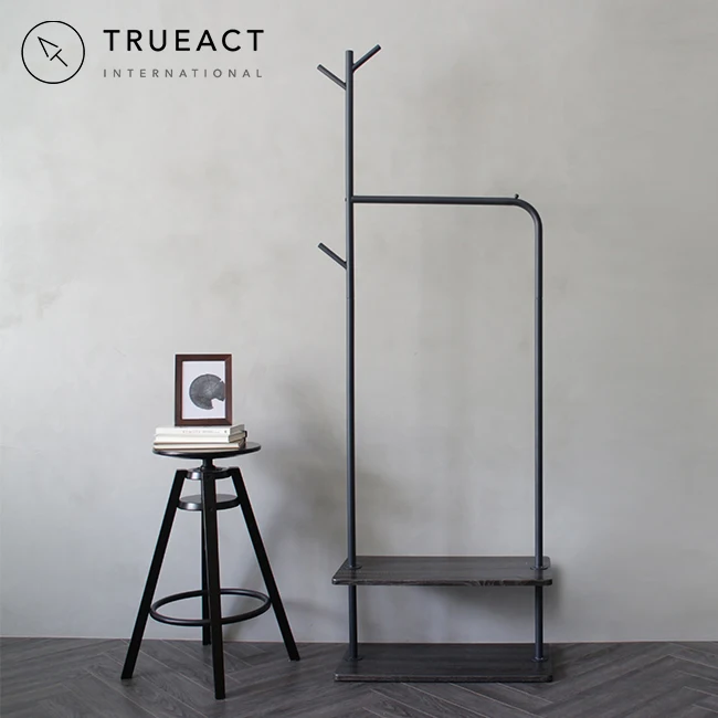 Free Standing Wood Coat Rack | Taiwan | Tree Shaped | Metal Floor Hat Hanger | Garment | Hanging Rail Stand | New Design