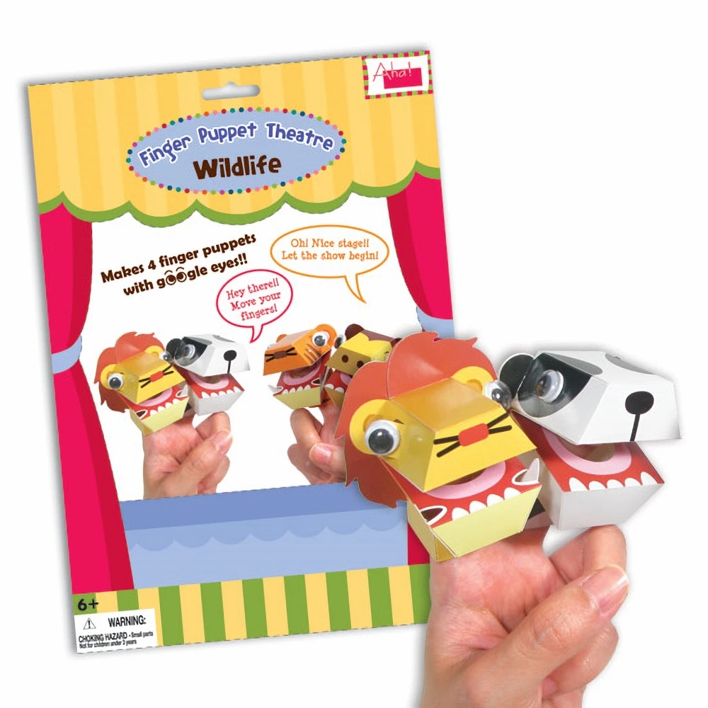 Набор бумажных пальчиковых кукол OEM ODM для творчества, обучающая игрушка для дошкольников, обучающий инструмент, ролевая игра