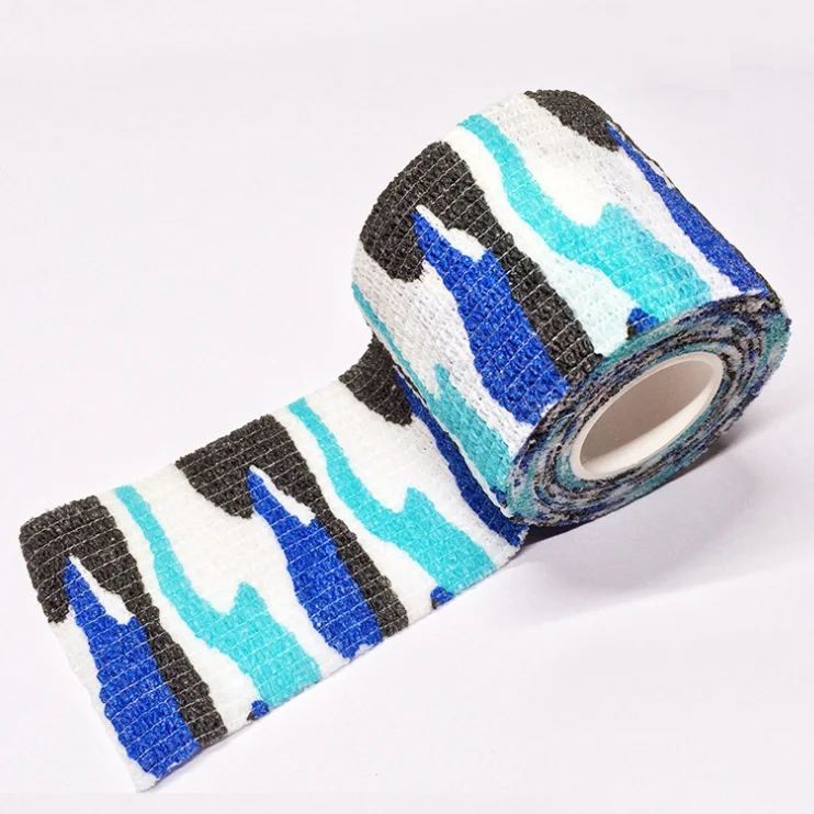 Size of 5 cm *450 cm Colorful Self Sticky cotton Elastic Bandage,camo tactical tape for hunting medical bandage