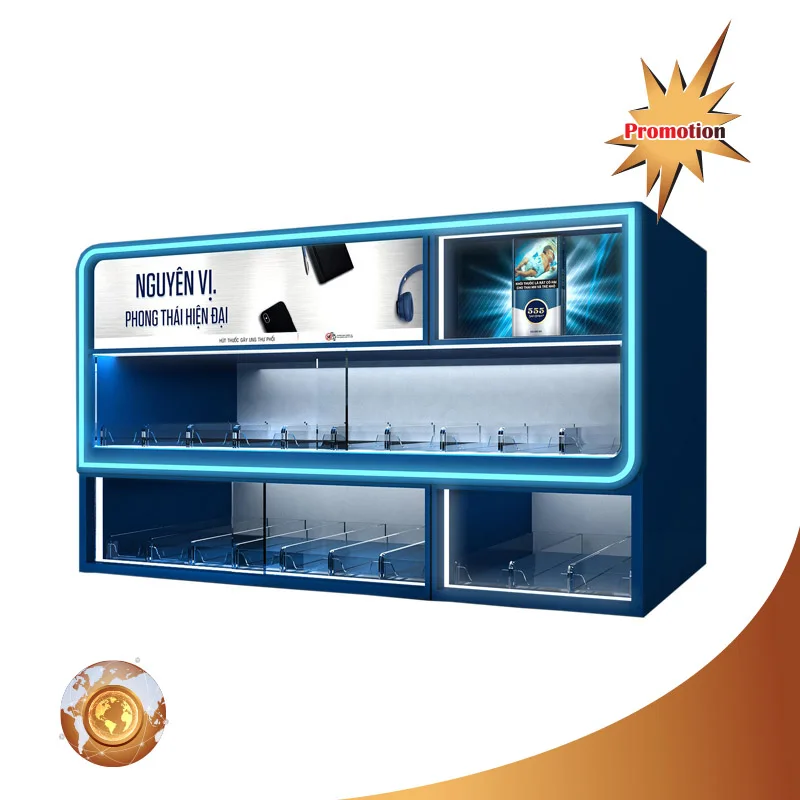 Custom Cigarette Display Led Acrylic Desktop Stand/cigarette Cabinet/ showcase