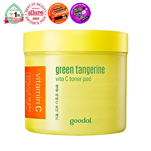 -goodal- green tangerine vita C toner pad korean skin care made in korea 2021