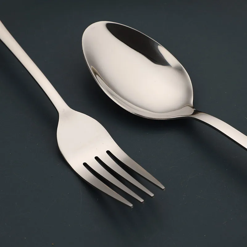 Titanium Cutlery Rose Gold Set Stainless Steel Edible Pouch Fork Spoon Knife Luxury Flatware Korean Kid Cultery Sets