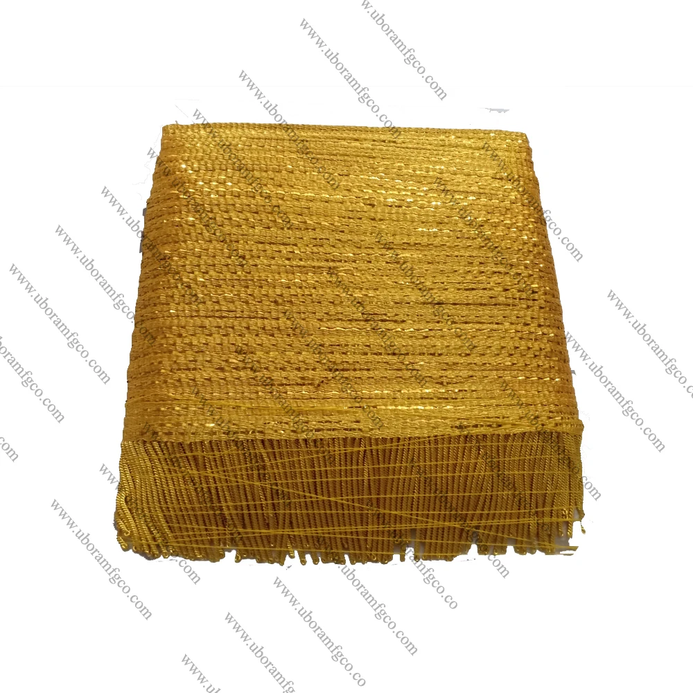 GOLD BULLION WIRE THREAD FRINGE 7 CM SIZE