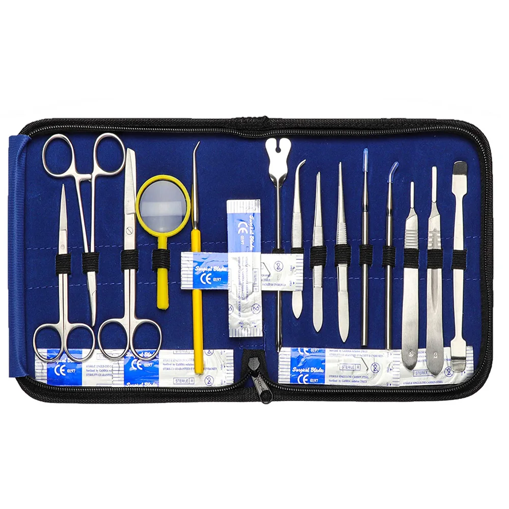 ODM OEM Biology Medical Student dissecting Kit Set / Popular Frog sets Needle holder / Medical Student Dissection Kit 2024