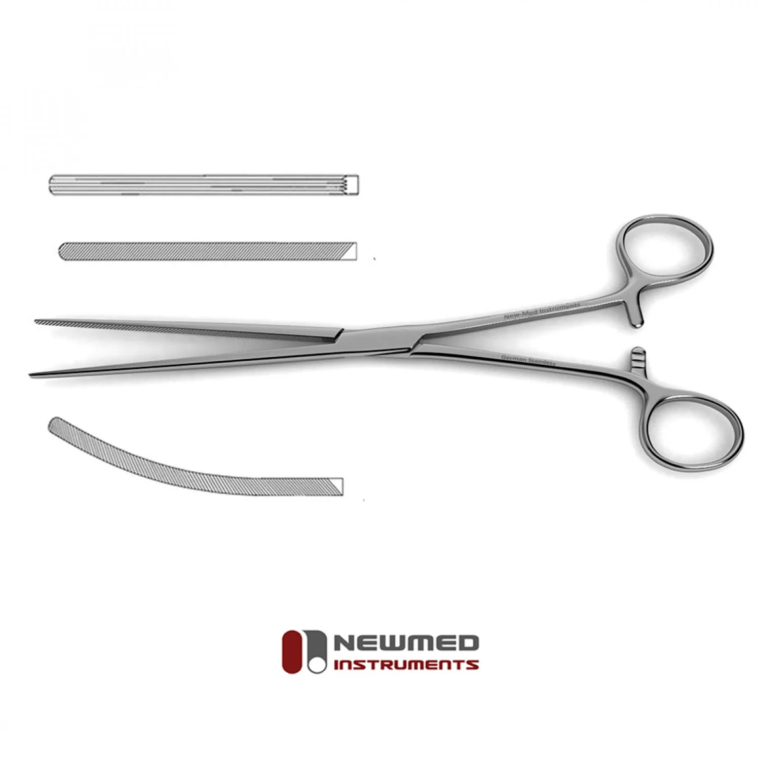 Doyen Intestinal Forceps (22.9 cm) / Plastic Surgery Instruments