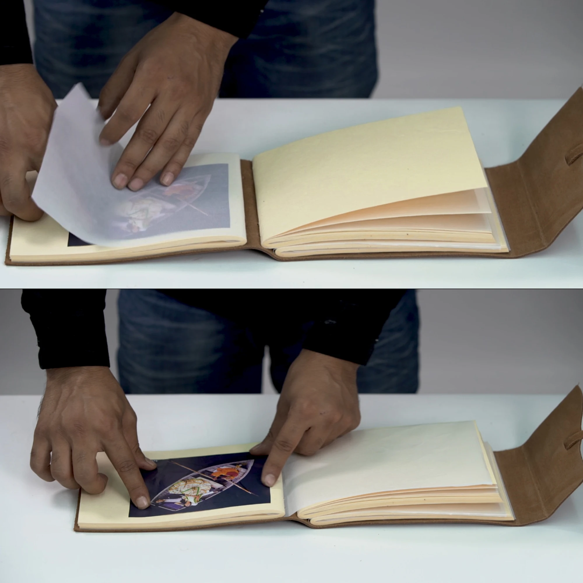 Фотоальбом ручной работы из кожи стильные страницы для скрапбукинга профессиональный свадебный винтажный бумажный подарок нее среднего размера