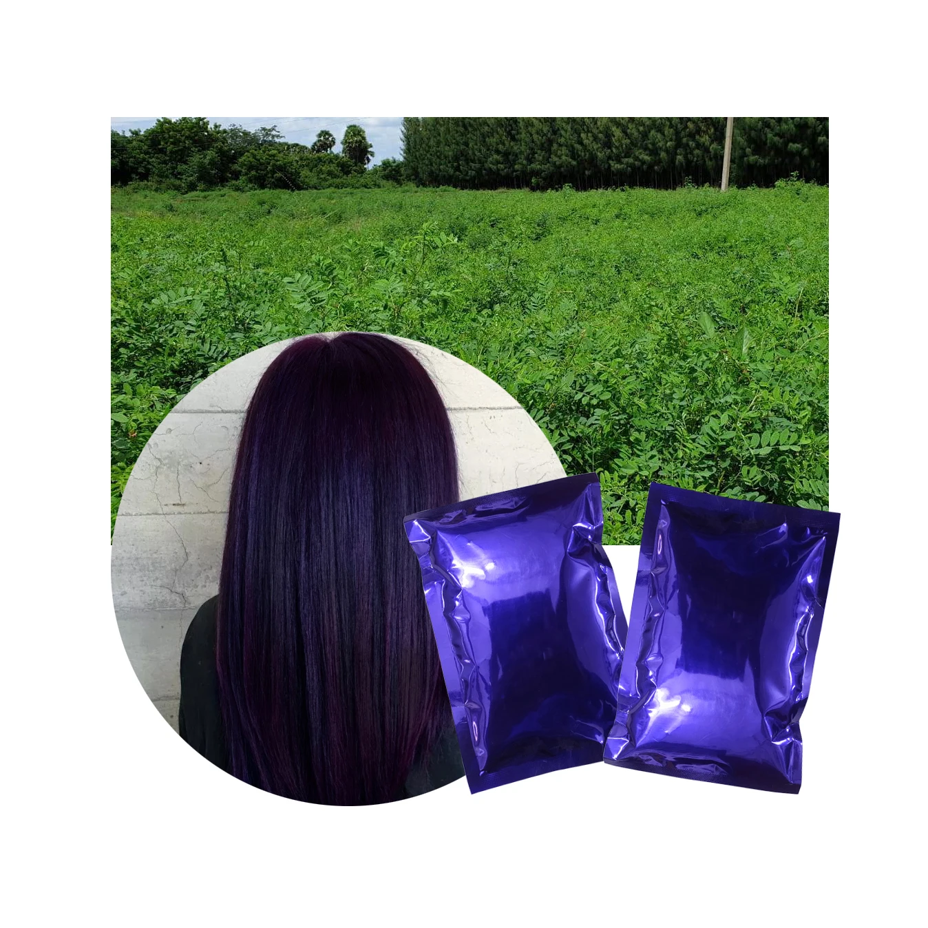 KEO Beauty Hair Color Dye Indigo Powder Men Women Long Lasting Hair Colour OEM Product