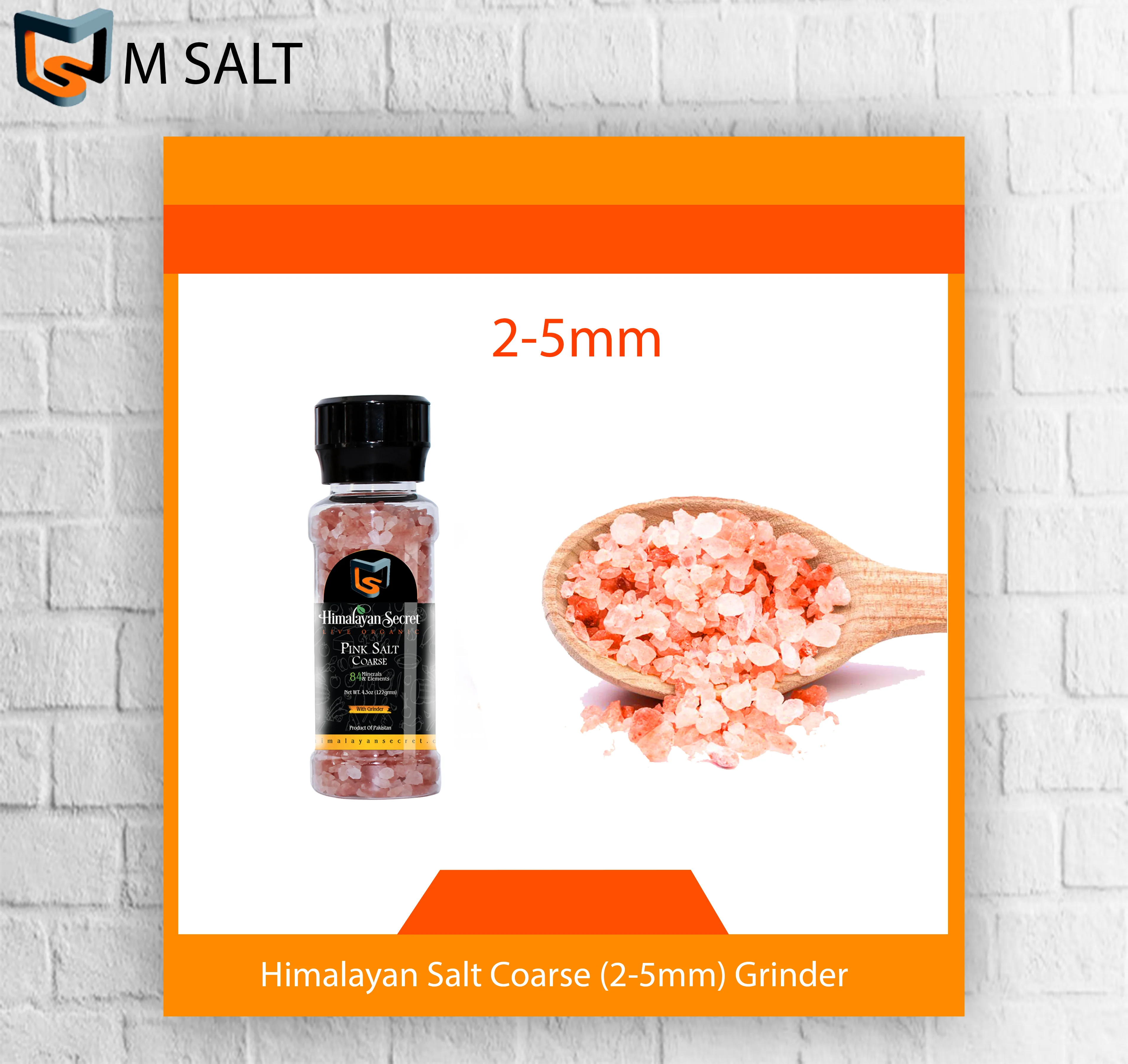 Himalayan Salt Coarse (2-5mm) Grinder jar