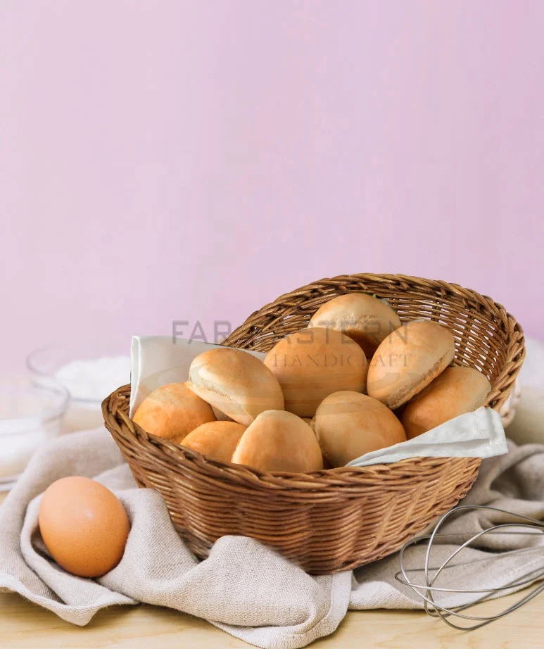  Плетеная корзина из ротанга ручной работы коробка для хранения закусок хлеба фруктов еды завтрака частная торговая марка Amazon корзины высокого качества