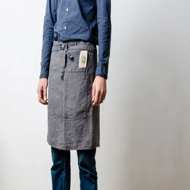 100% Cotton Jacquard Aprons Custom Printed Kitchen Eco-Friendly Reusable Cooking Purpose High Quality Sustainable