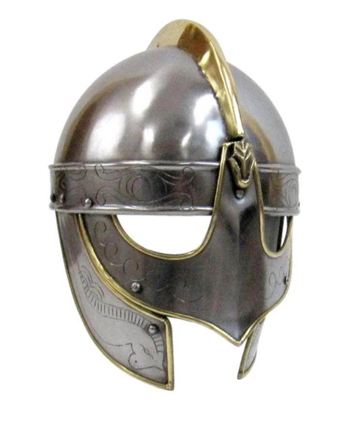 
Medieval Leather Dark Ages Armor Helmet with Chainmail 
