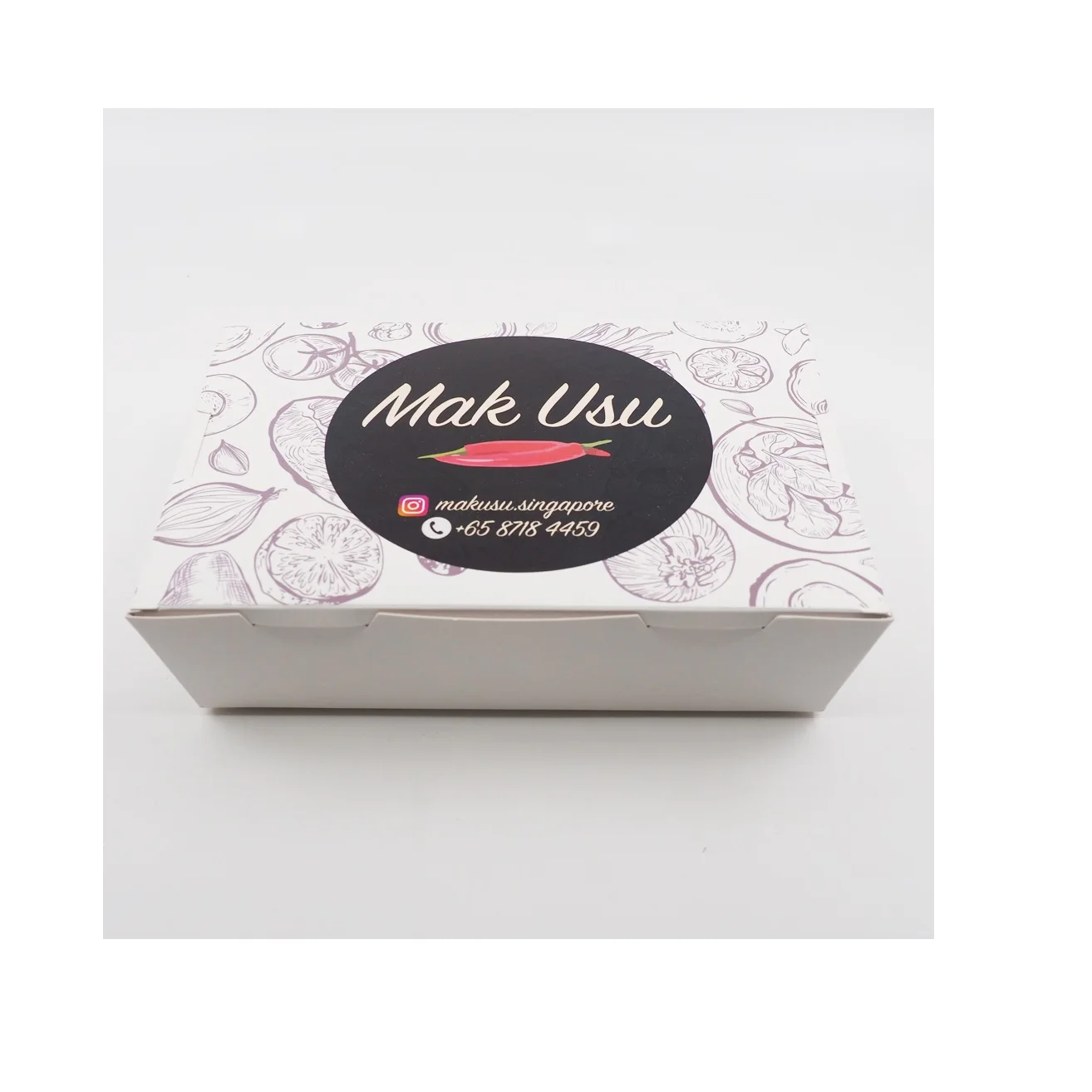 Высокая технология печати индивидуальный цветной логотип пищевой контейнер на вынос из крафтовой бумаги для коробки ланча и салата