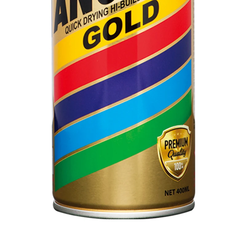 Жесткая, прочная защитная отделка, блеск, Золотая краска-распылитель DPI, якорь, акрил и нитроцеллюлоза, внутренний и наружный декоративный проект