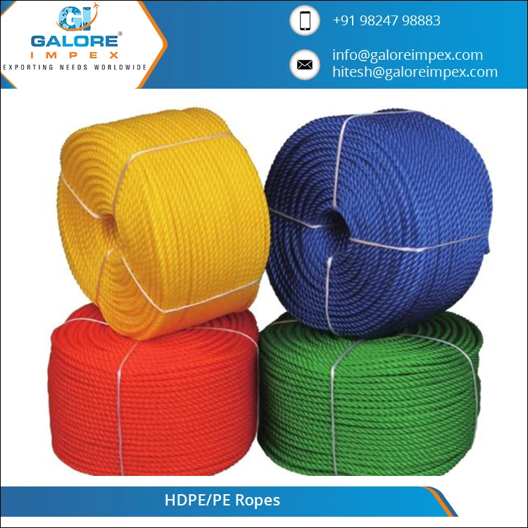  Качество и надежность оптовая продажа упаковочных канатов HDPE из Индии