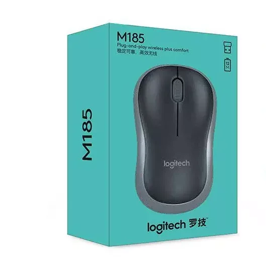 2021 Logitech M185 2.4GHz 1000DPI Rechargeable Gaming Mice Silent Pc Computer Wireless Gaming Mouse