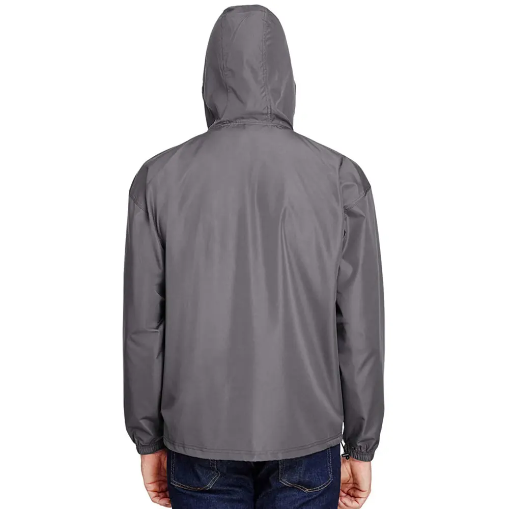 Wholesale Custom Windbreaker Hip Hop Streetwear Men 100% Polyester jackets Casual Fit Outdoor anorak Jacket man