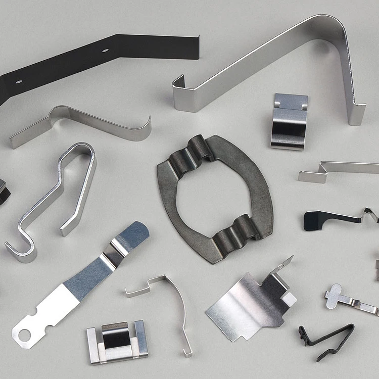 Custom Silver Plated Motor Mounts Clips With Holes Tin Plated Brass Sheet Holder Fuse Clip