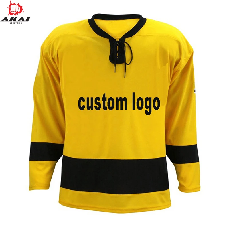 Заводская цена профессиональная хоккейная Джерси с саржевой вышивкой униформа для хоккея шайбой команд