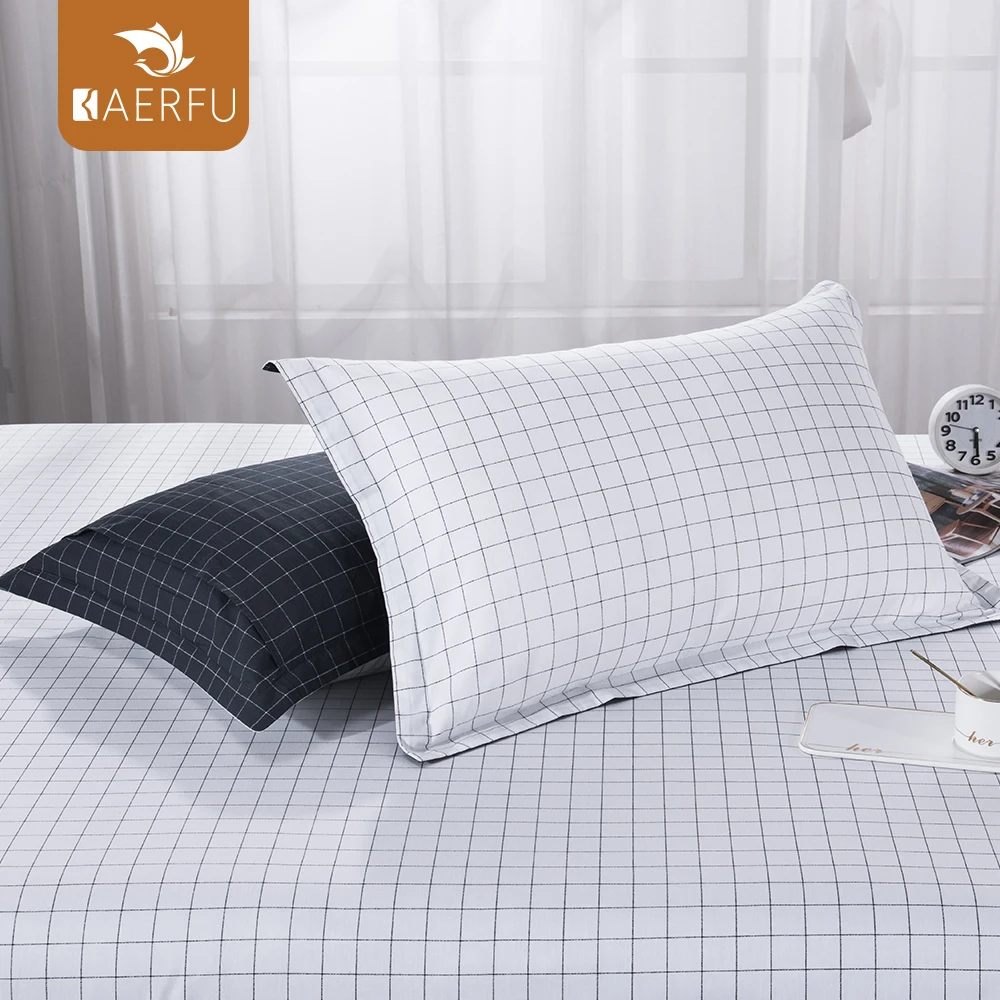 
KAERFU 4 pcs white bedding set buy home textile cotton sheet comforter quilt sets 