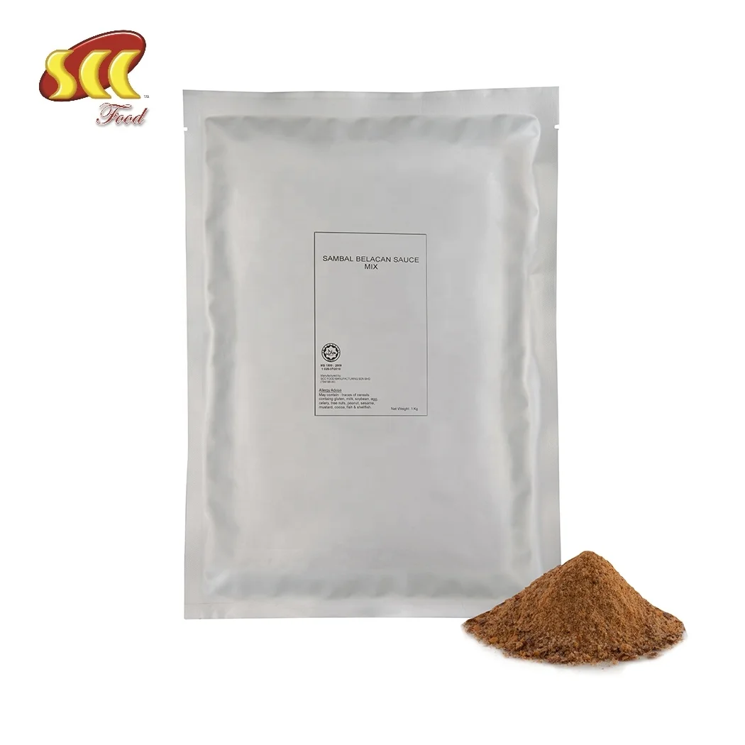 Malaysian Home Cook Seasoning Hot Sambal Belacan Sauce Powder Mix 1KG OEM Supplier in Malaysia