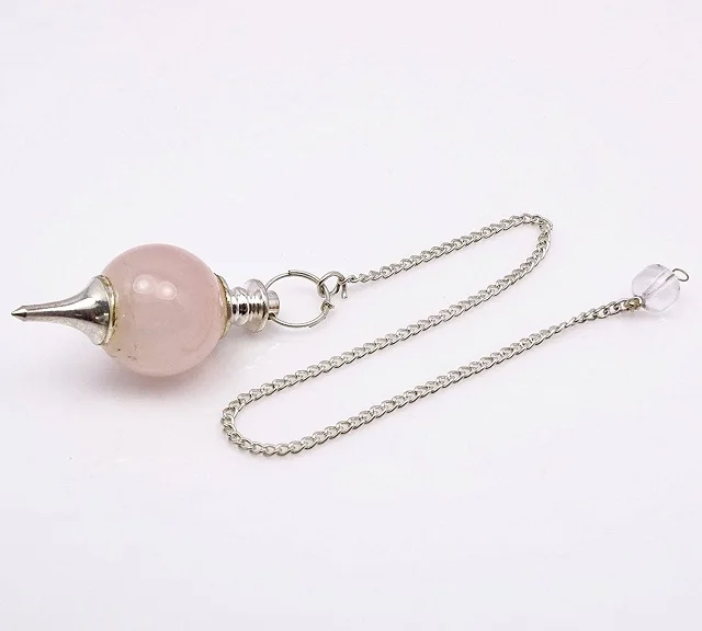 
Rose Quartz Sephoroton Pendulum, Dowsing Balancing Chakra Reiki Healing Gemstone 
